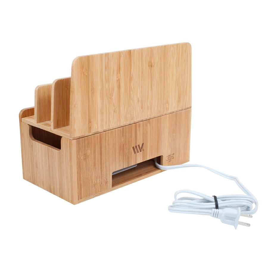 Bamboo Charging Station w/ Cutout