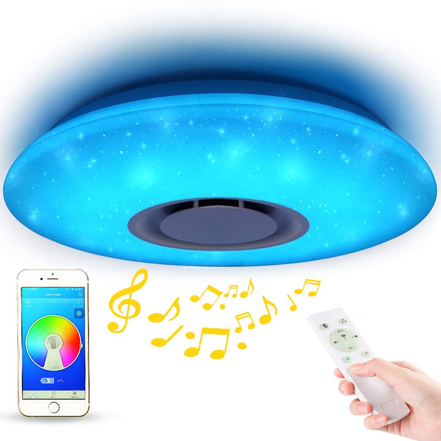 LED Starlight Music Ceiling Light with Bluetooth Speaker