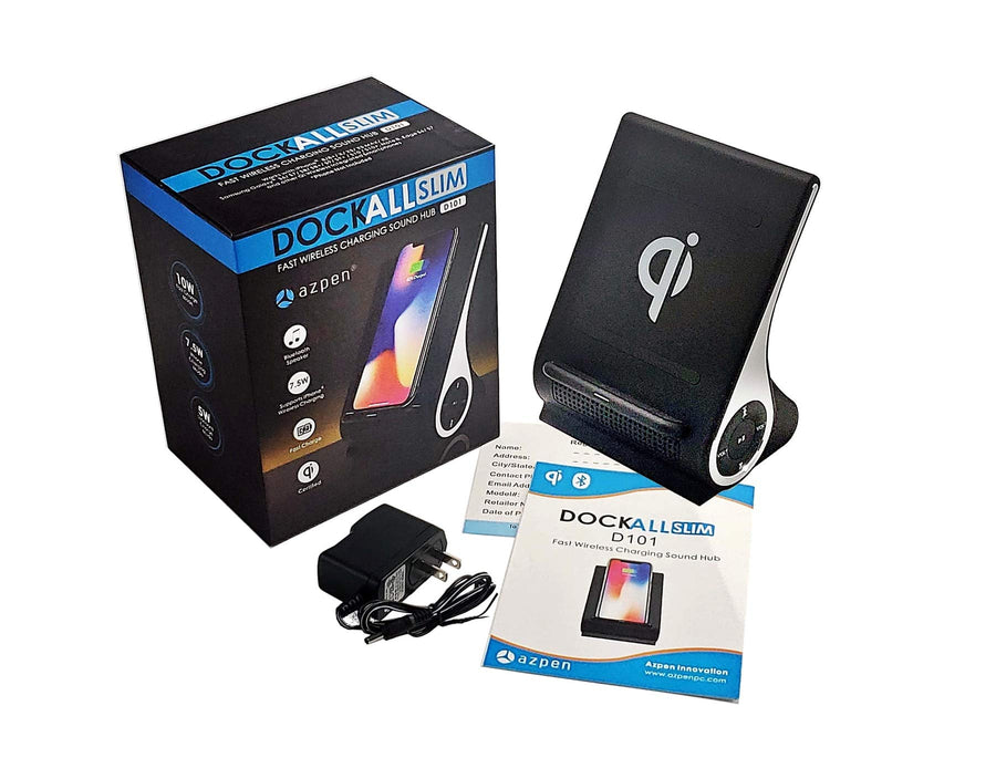 Qi Wireless Charging Sound Hub with Bluetooth Speaker (Black)