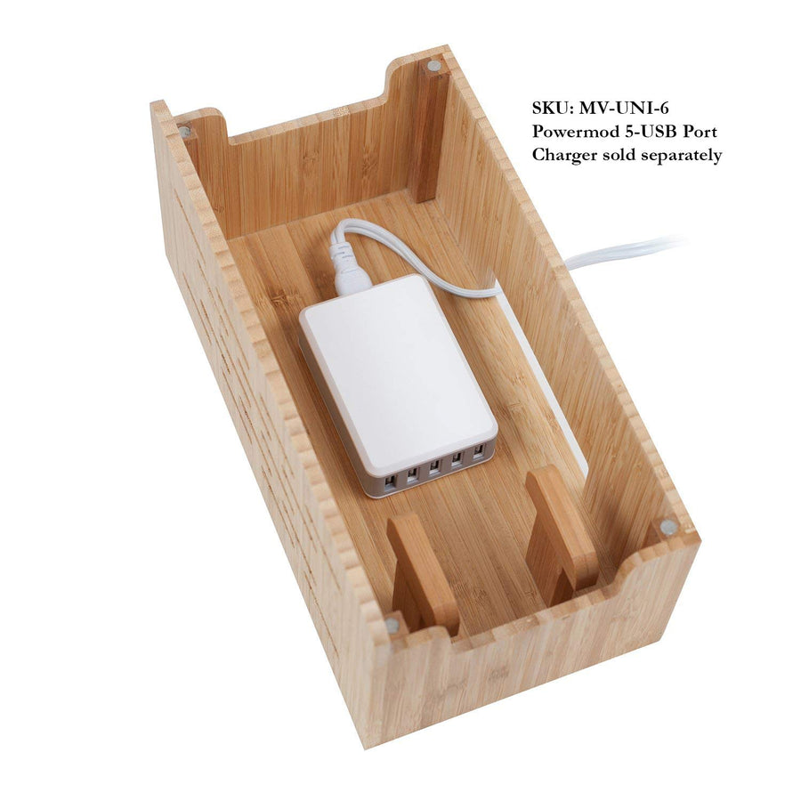 Bamboo Charging Station w/ Cutout