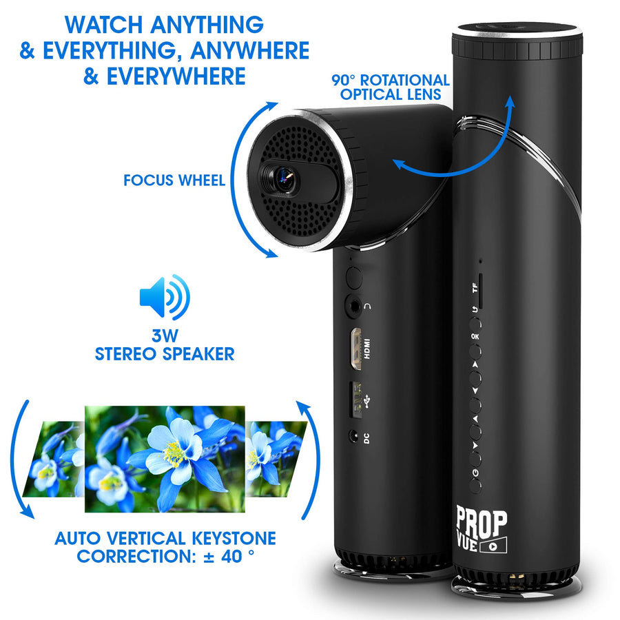 Portable Smart Projector with Speaker