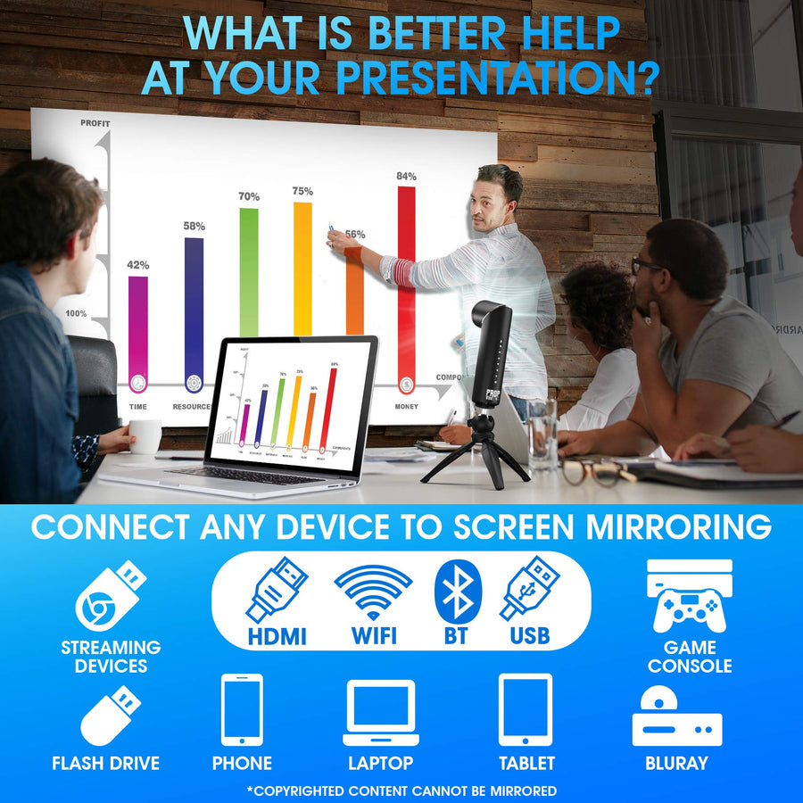 Portable Smart Projector with Speaker