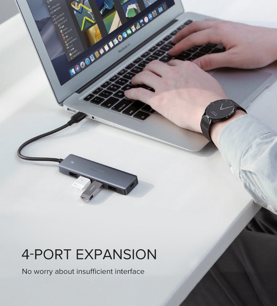 USB 3.0 Multi Hub Splitter with Micro Charge for MacBook