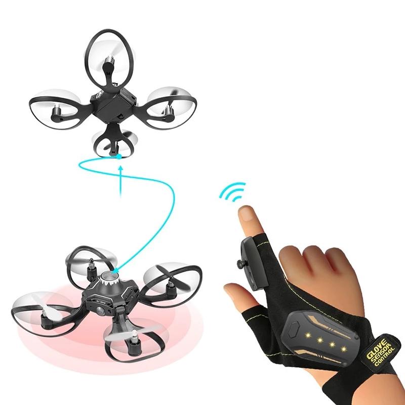 Infrared Glove Control Interactive Mini Quadcopter Drone