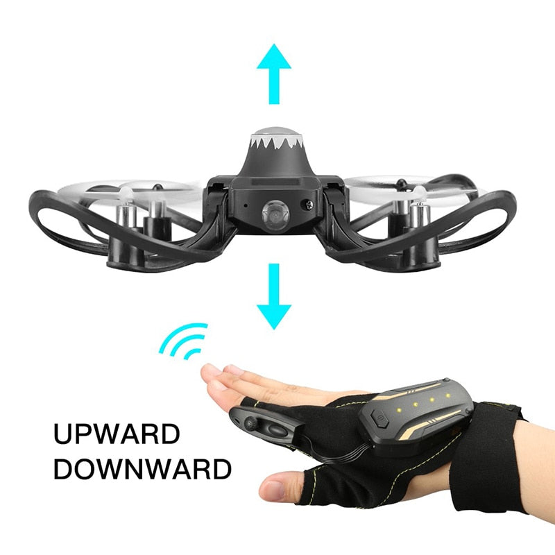 Infrared Glove Control Interactive Mini Quadcopter Drone