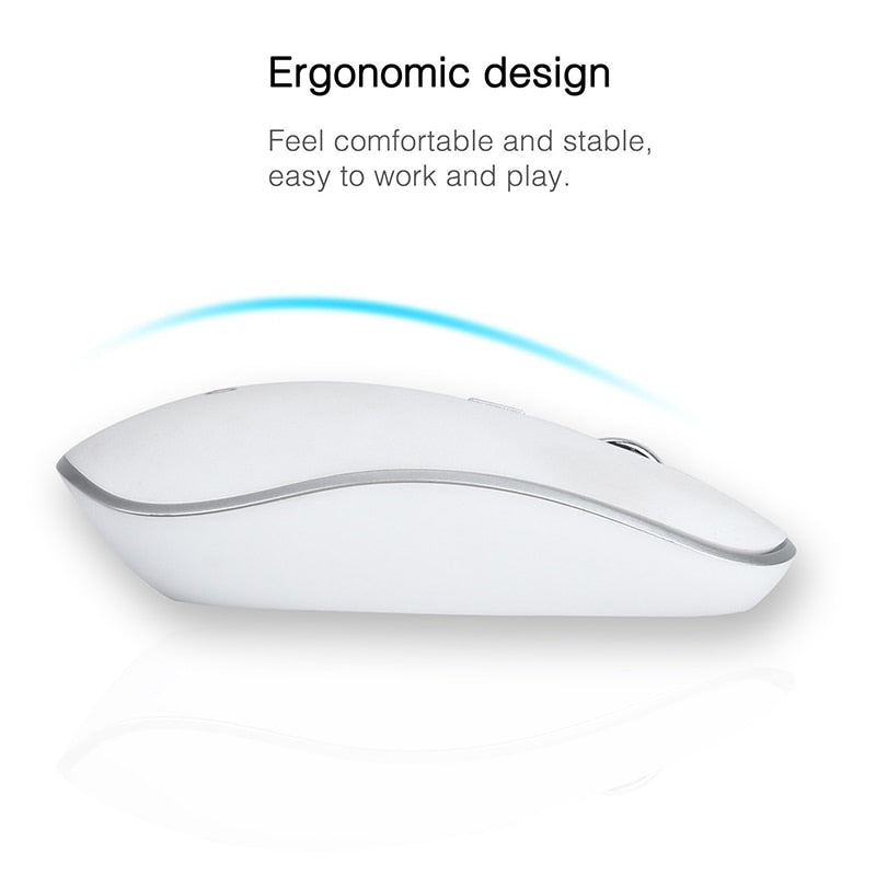 2.4G Wireless Silent Keyboard and Mouse Combo Set