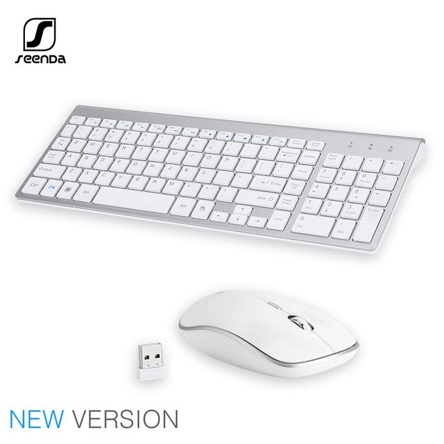 2.4G Wireless Silent Keyboard and Mouse Combo Set