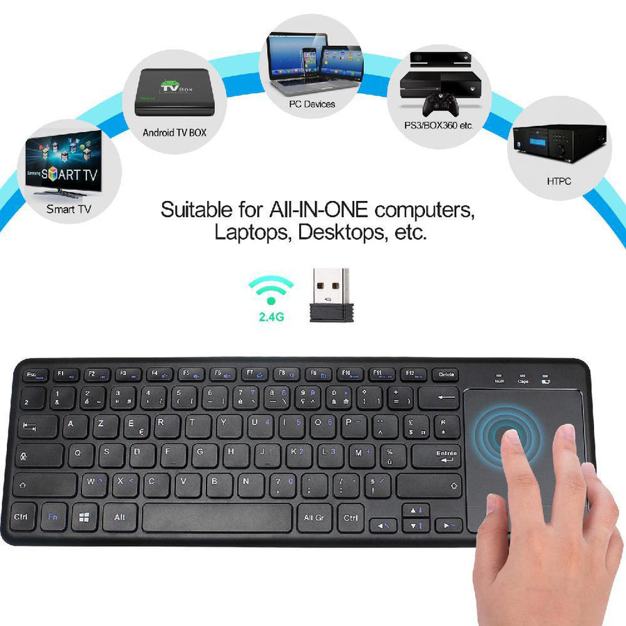 2.4G Wireless Keyboard with Touchpad