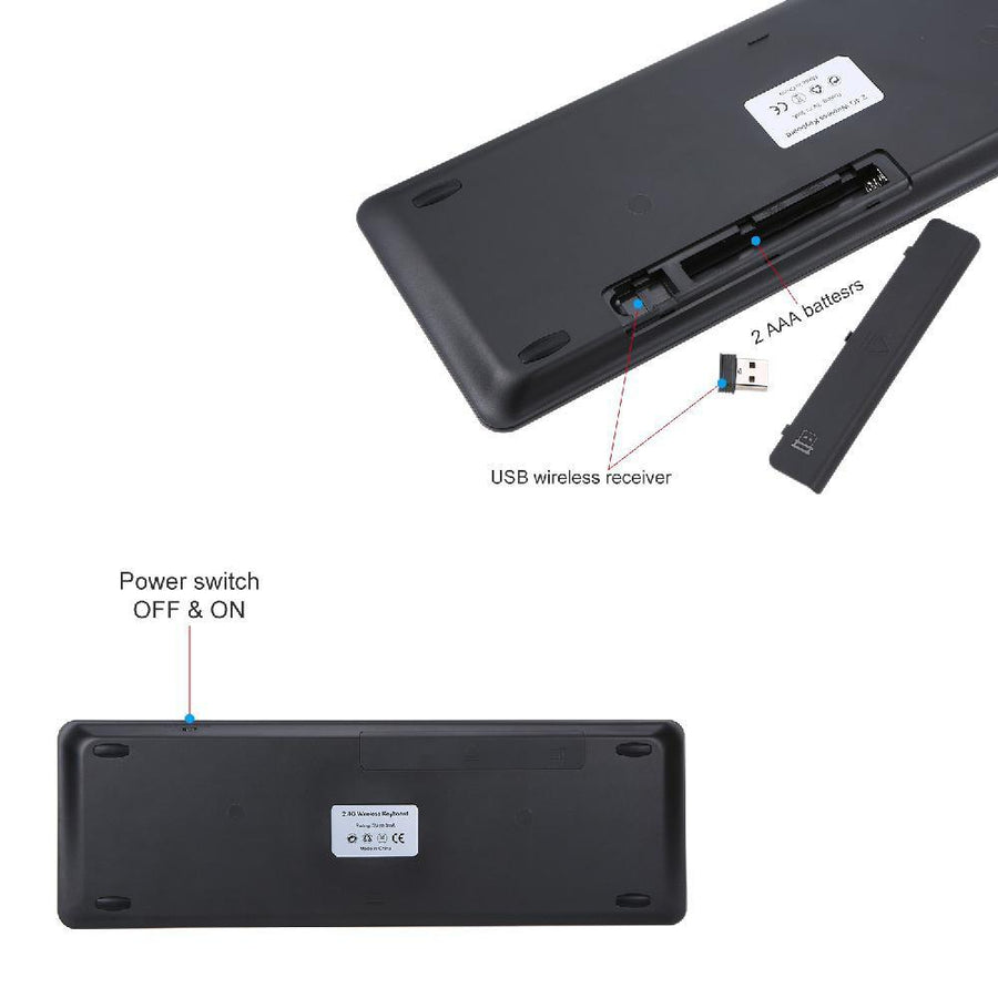 2.4G Wireless Keyboard with Touchpad