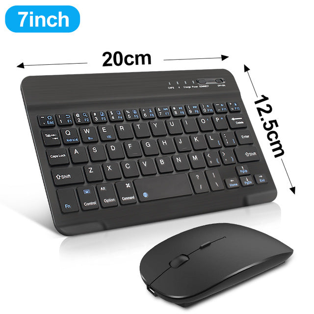 Rechargeable Wireless Mini Keyboard and Mouse Set