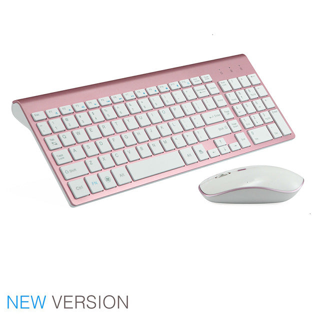 2.4G Wireless Silent Keyboard and Mouse Combo Set