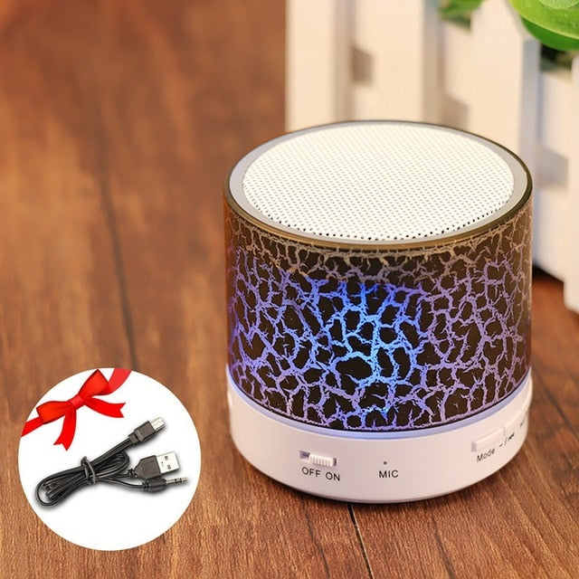 Mini LED Portable Bluetooth Music Speaker