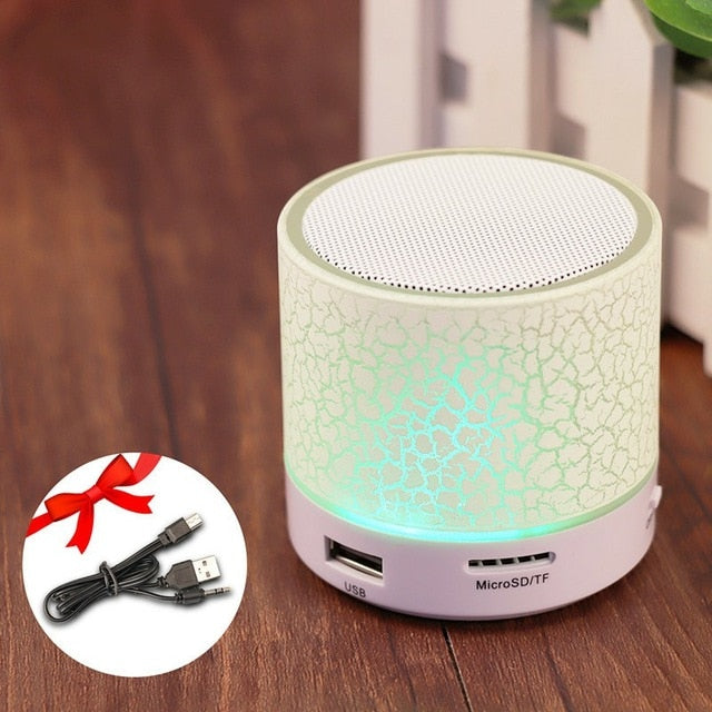 Mini LED Portable Bluetooth Music Speaker