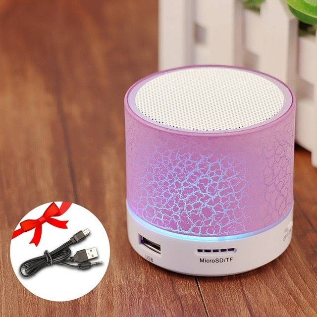 Mini LED Portable Bluetooth Music Speaker