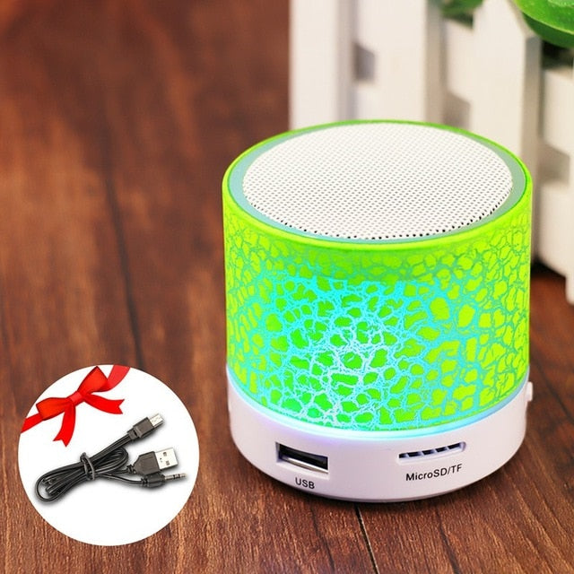 Mini LED Portable Bluetooth Music Speaker