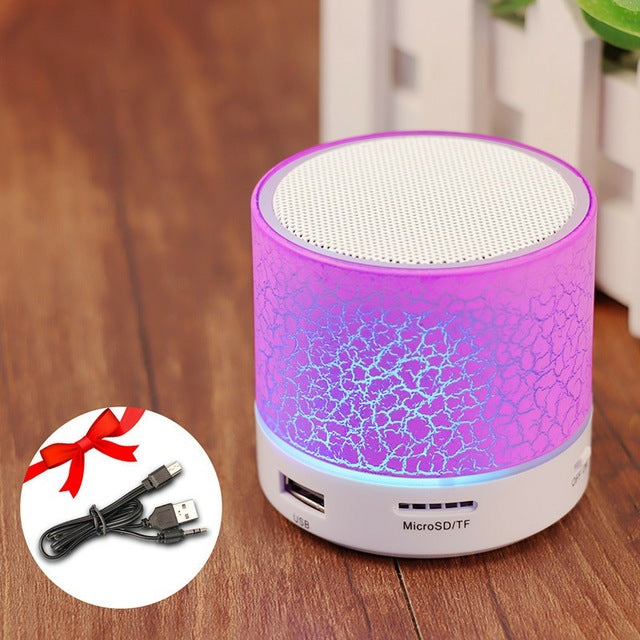 Mini LED Portable Bluetooth Music Speaker